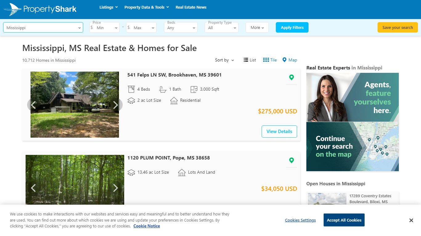 10,675 Homes for Sale in Mississippi, MS | PropertyShark